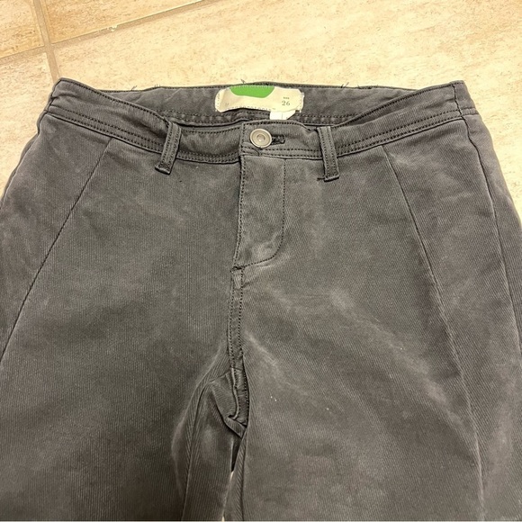 Anthropologie Black Mid Rise Skinny Ankle Pants Button Cuffs Women's 26 black - Picture 4 of 8